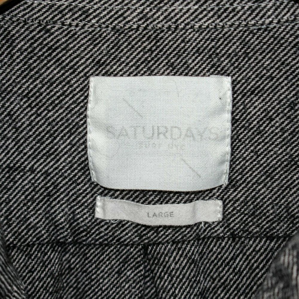 Saturdays New York City Gray Casual Button Down Shirt - Picture 3 of 5
